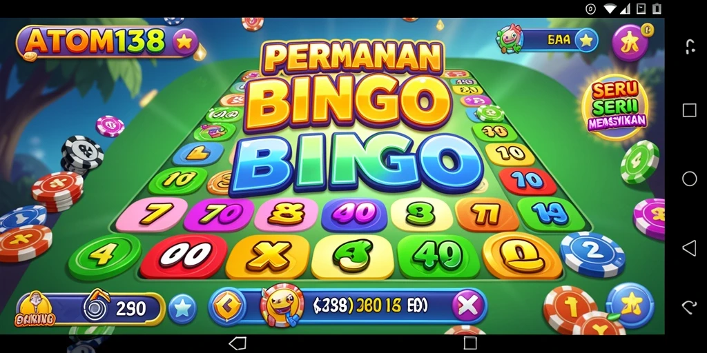 Screenshot gameplay ATOM138 yang menarik dengan suasana Bingo yang mengasyikkan.