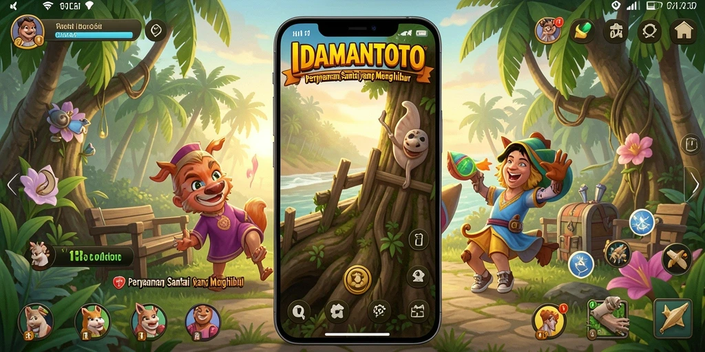 Screenshot gameplay IDAMANTOTO yang seru dan penuh warna.