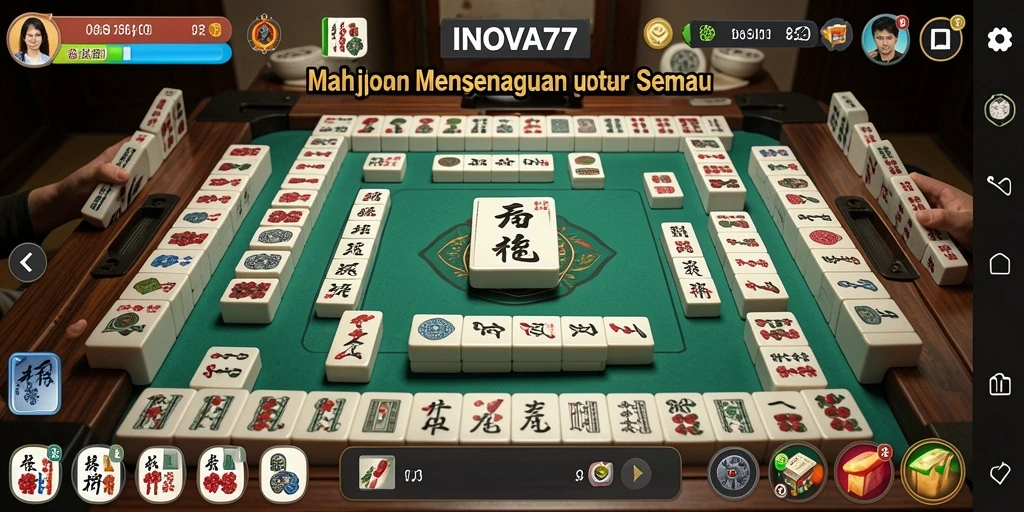 Tampilan gameplay menarik dari INOVA77 dengan elemen Mahjong.