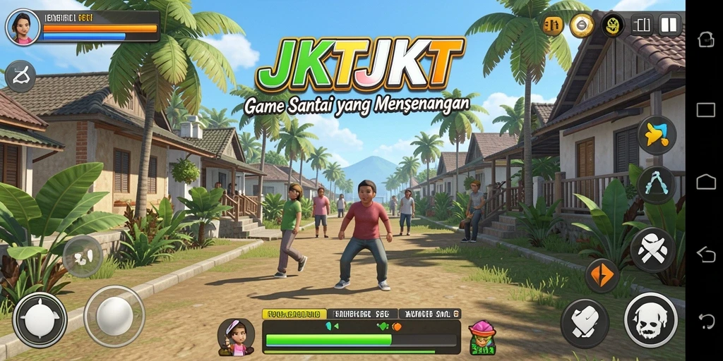 Tampilan gameplay seru dalam JKTJKT yang menghibur.