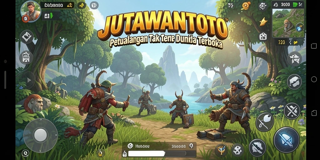 Tampilan gameplay JUTAWANTOTO yang menakjubkan di dunia terbuka.