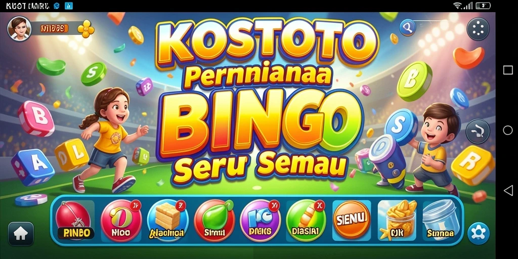 Gameplay KOSTOTO yang seru dalam permainan Bingo.