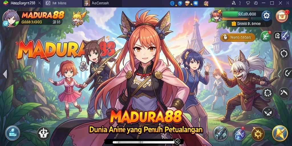 Tampilan gameplay MADURA88 yang dinamis dan penuh warna.