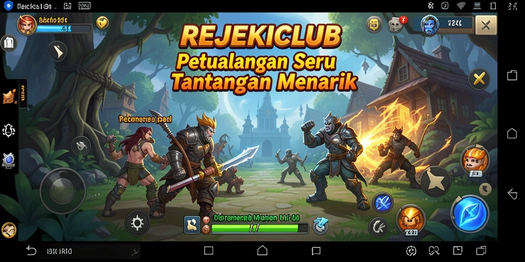 Screenshot gameplay REJEKICLUB dengan aksi petualangan yang seru.