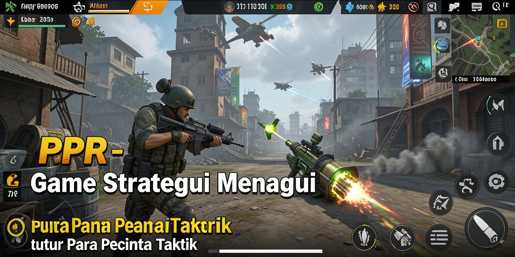Tampilan gameplay RPRR dengan aksi strategi yang menegangkan.