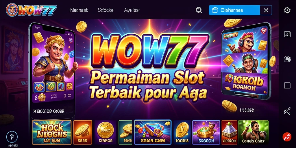 Tampilan gameplay WOW77 yang menarik dan penuh warna.